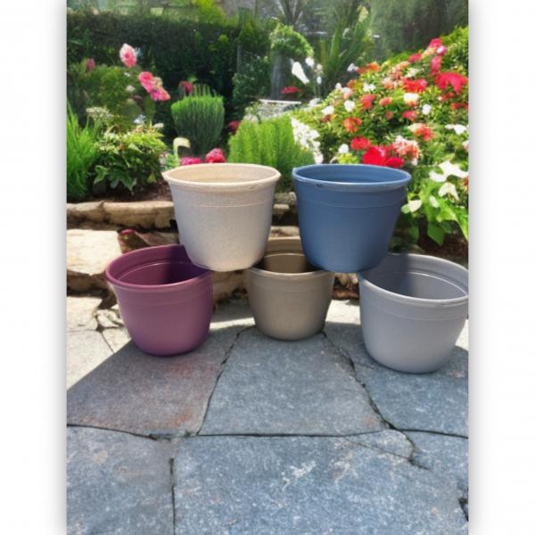 MACETA BOMBE Nª10 8X10CM SIMIL MADERA