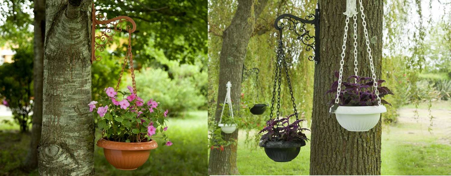 MACETA PORTA BOLS PLAST Nº30 C/CADENA 28*13CM