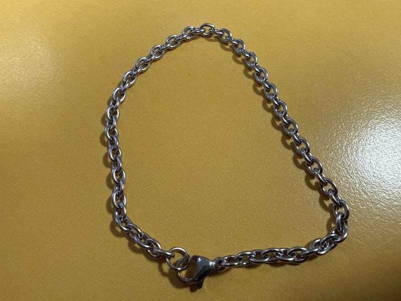 PULSERA A.QUIR ESLABON ESPEJO 1.0MM*18CM