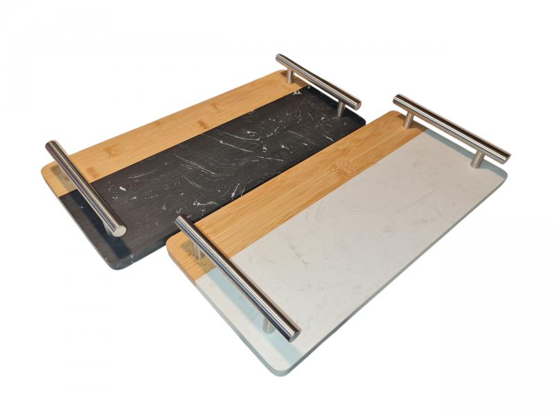 TABLA/BANDEJA BAMBOO/MARMOL BANDEJA 35X16CM
