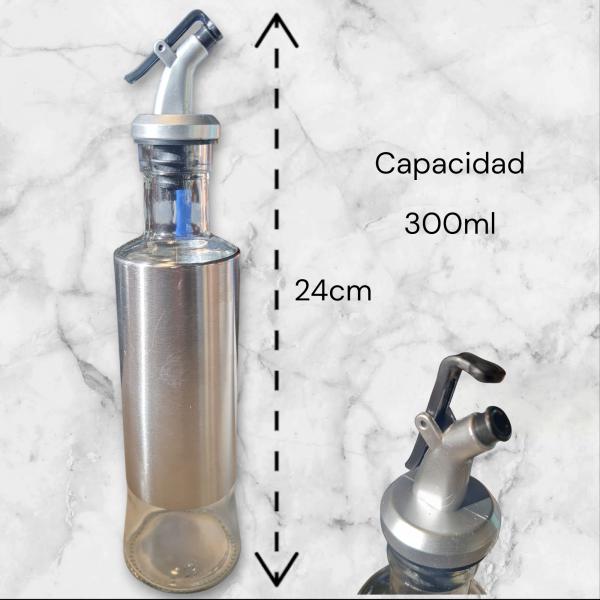 ACEITERO/VINAGRERO C/ACERO 300ML 24CM