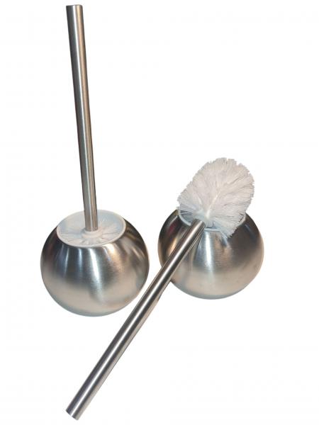 CEPILLO ACERO ESFERICO LIMPIA INODORO 38CM