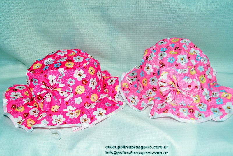 GORRA PILUSO NENA FLOREADO+FLOR