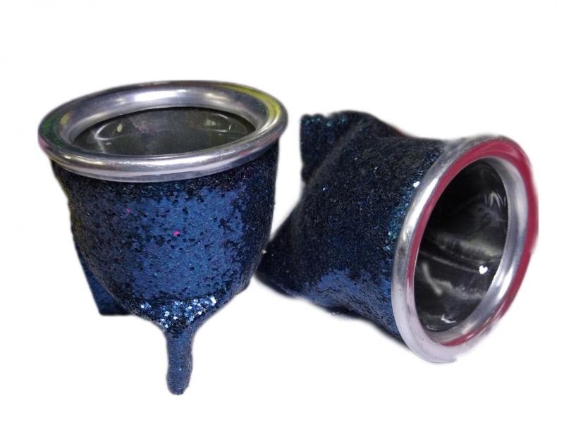 MATE VIDRIO BRILLOSA GOMA EVA