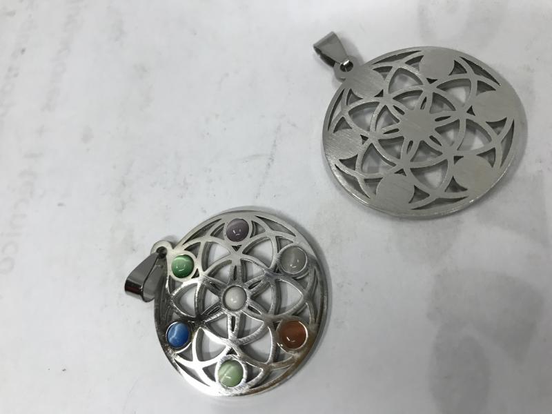 DIJE A.QUIR RED CALADO C/NACARADO 35MM