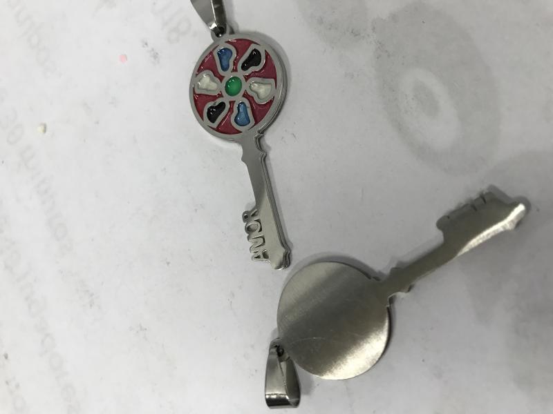 DIJE A.QUIR LLAVE AMOR NACARADO 45MM