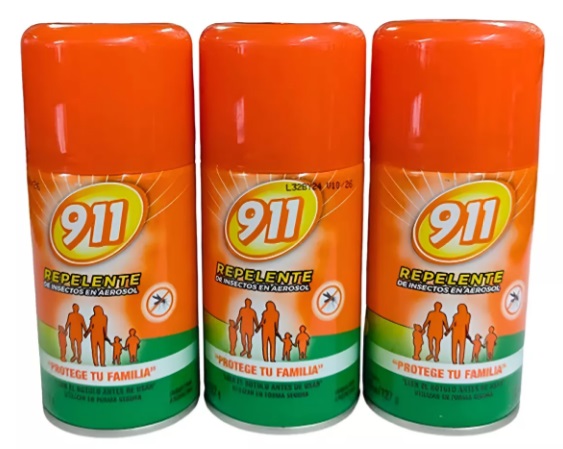 REPELENTE DE INSECTOS EN AEROSOL 911 (165ML/127G)