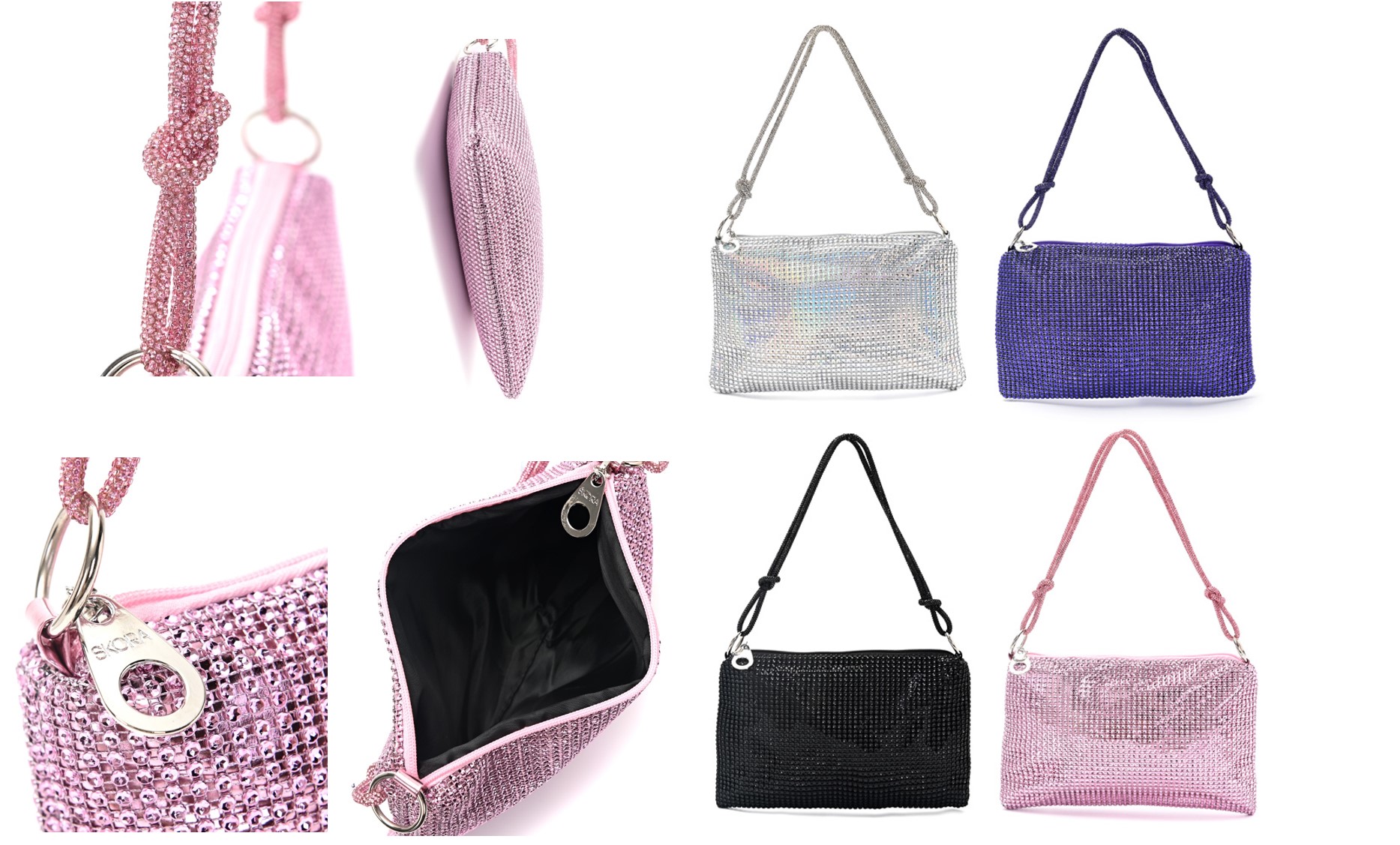 CARTERA PINK STRASS 29*17