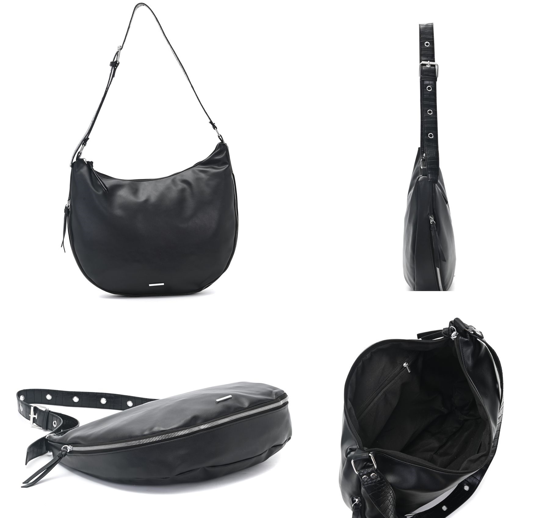 CARTERA CUERO CHARONE FUELLE CIERRE CORREA 50X43CM