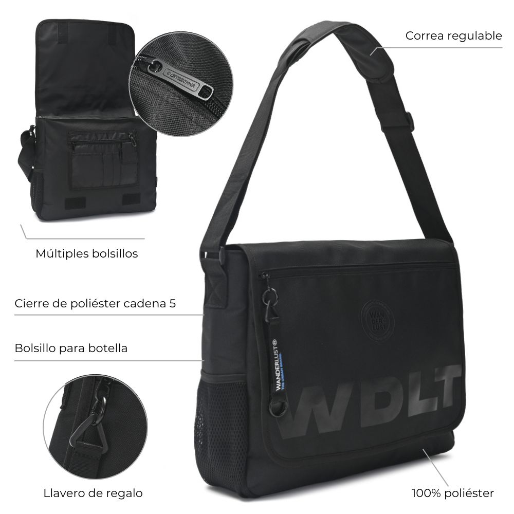 MORRAL WANDERTEAM 39X32X10CM C/LLAVERO