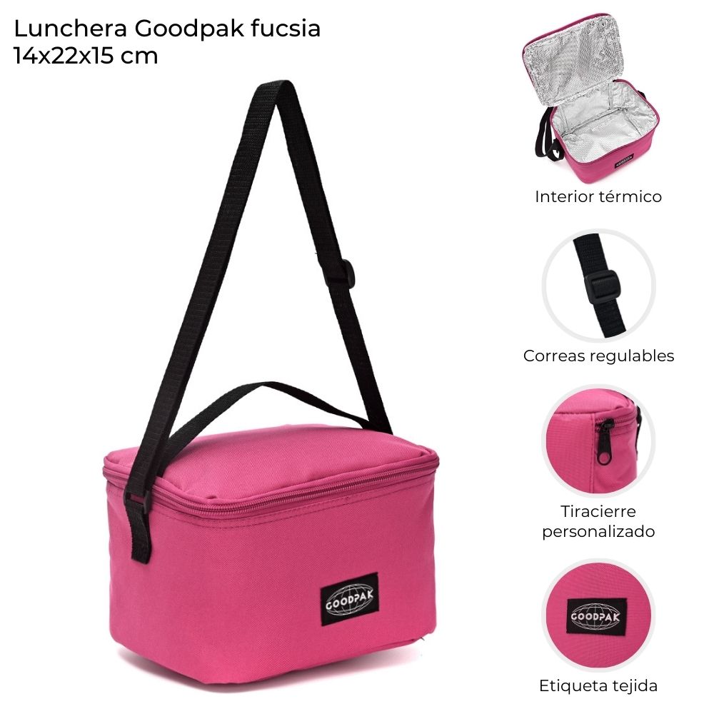 LUNCHERA GOODPAK LISA FUCSIA 14*22*15
