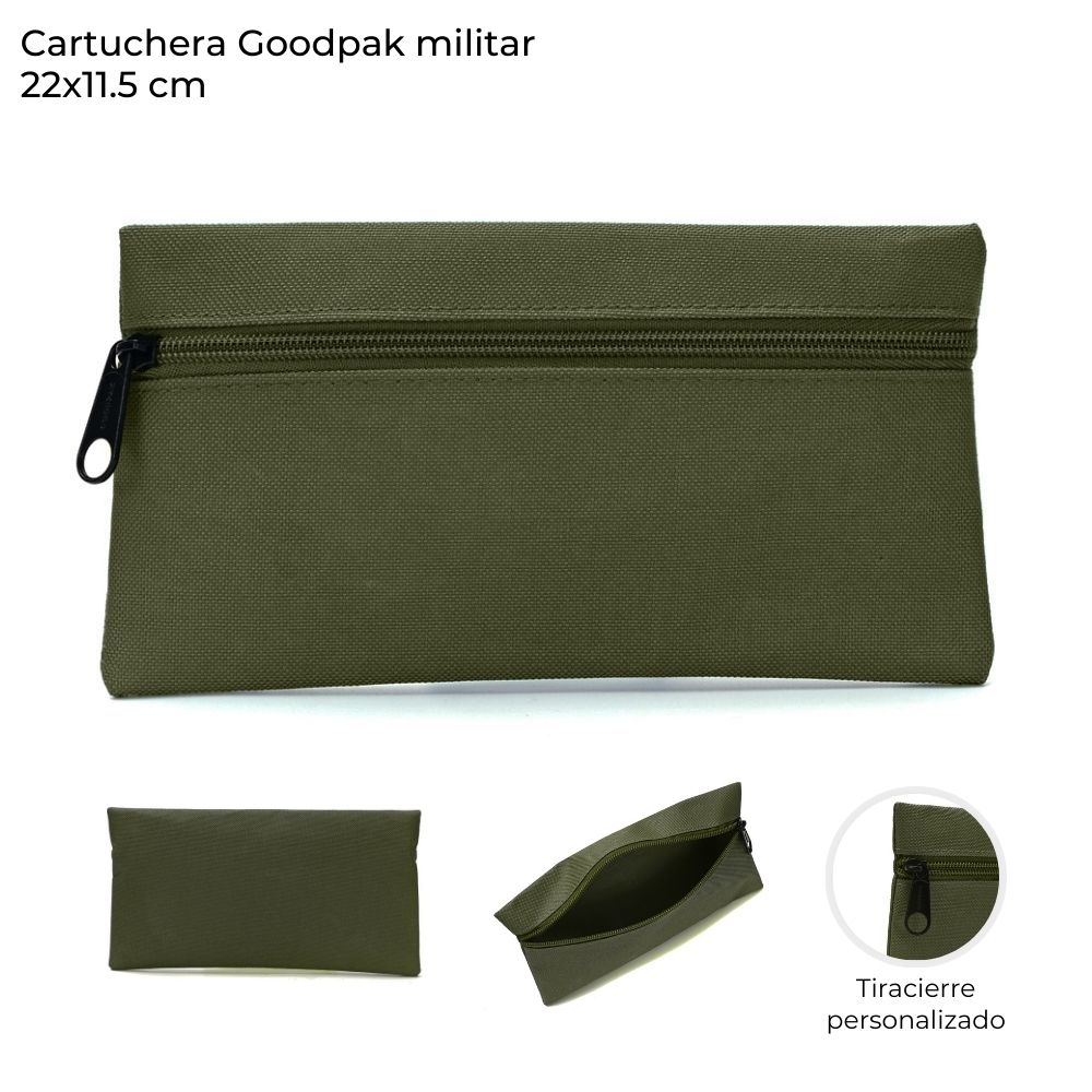 CANOPLA GOODPAK LISA VERDE MILITAR 22*11.5CM