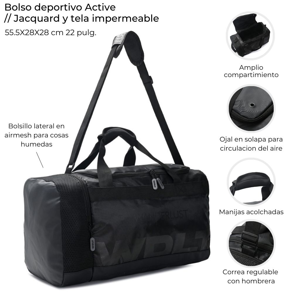 BOLSO DEPORTIVO IMPERMEABLE 56*28*28
