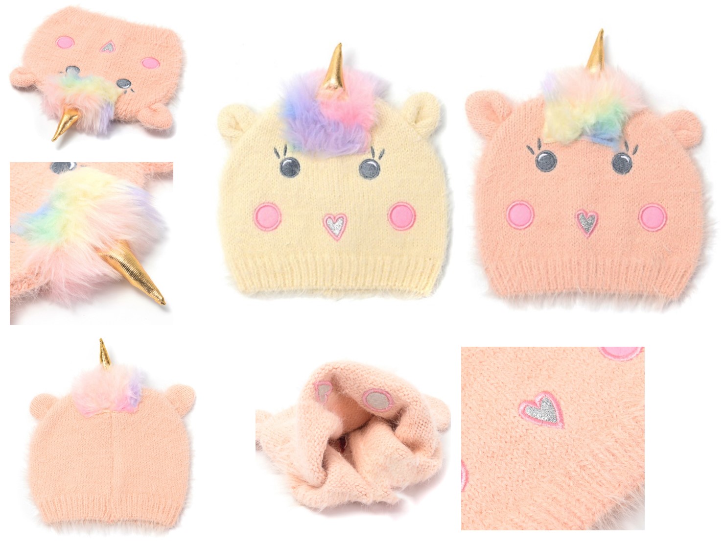 GORRO NENA LANA UNICORNIO BORDADO