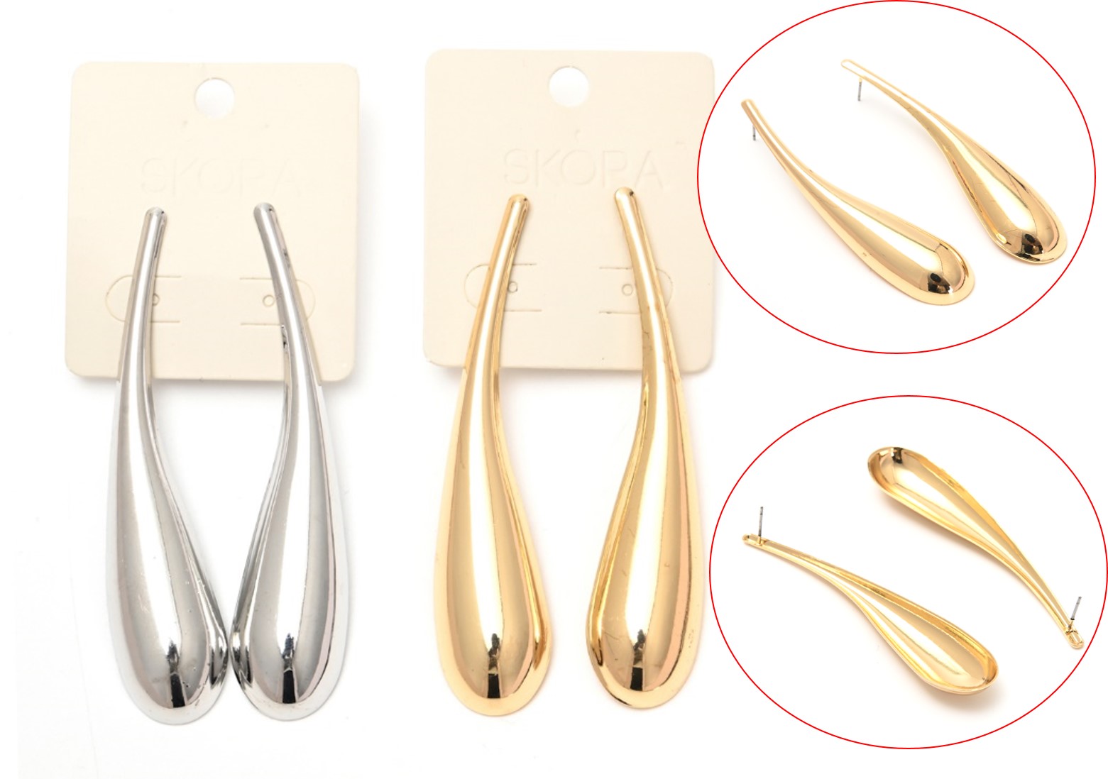 ARO COLGANTE GOTA 8CM -PASANTE