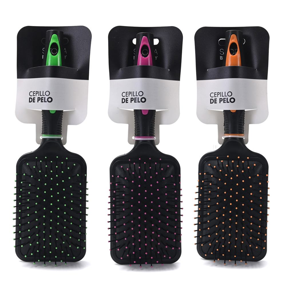 CEPILLO RECTANGULAR DESENREDANTE C/MANGO 26*10