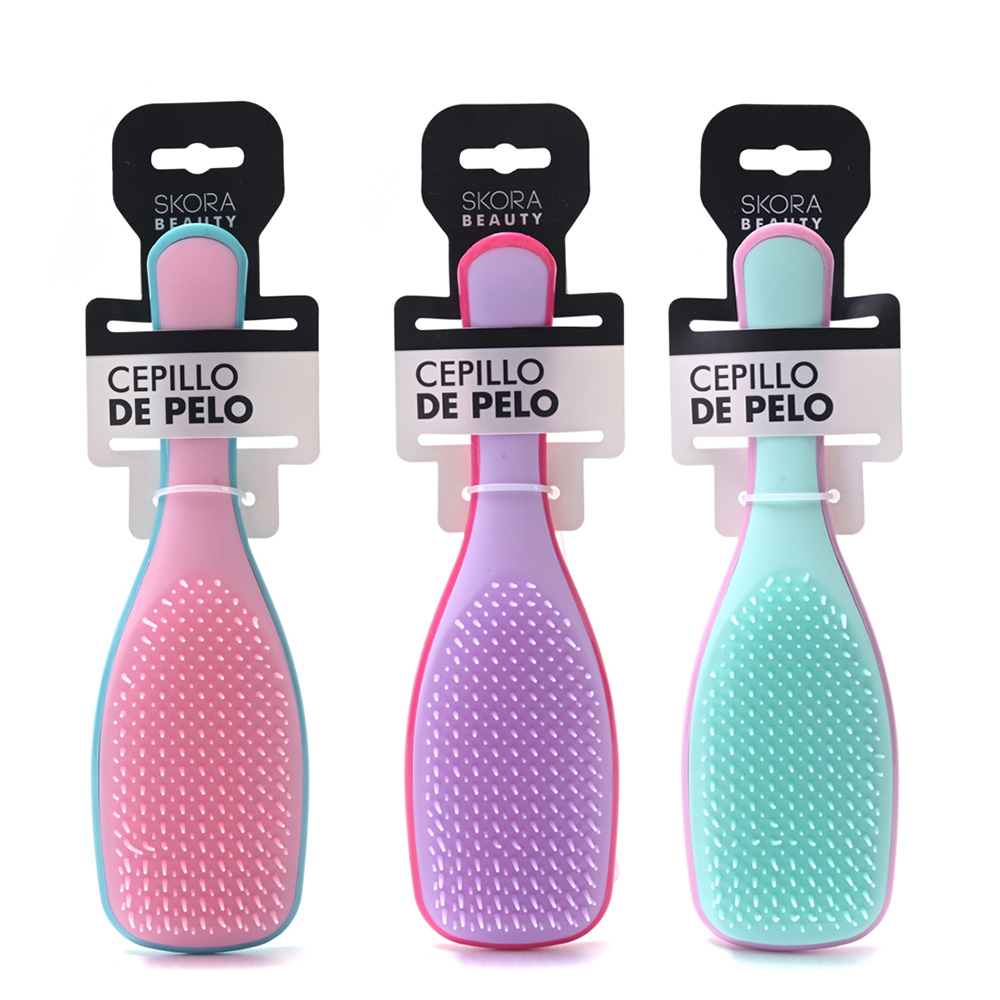 CEPILLO DESENREDANTE BICOLOR PASTEL