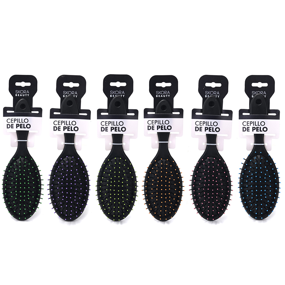 CEPILLO DESENREDANTE OVALADO MANGO LARGO 22 CM