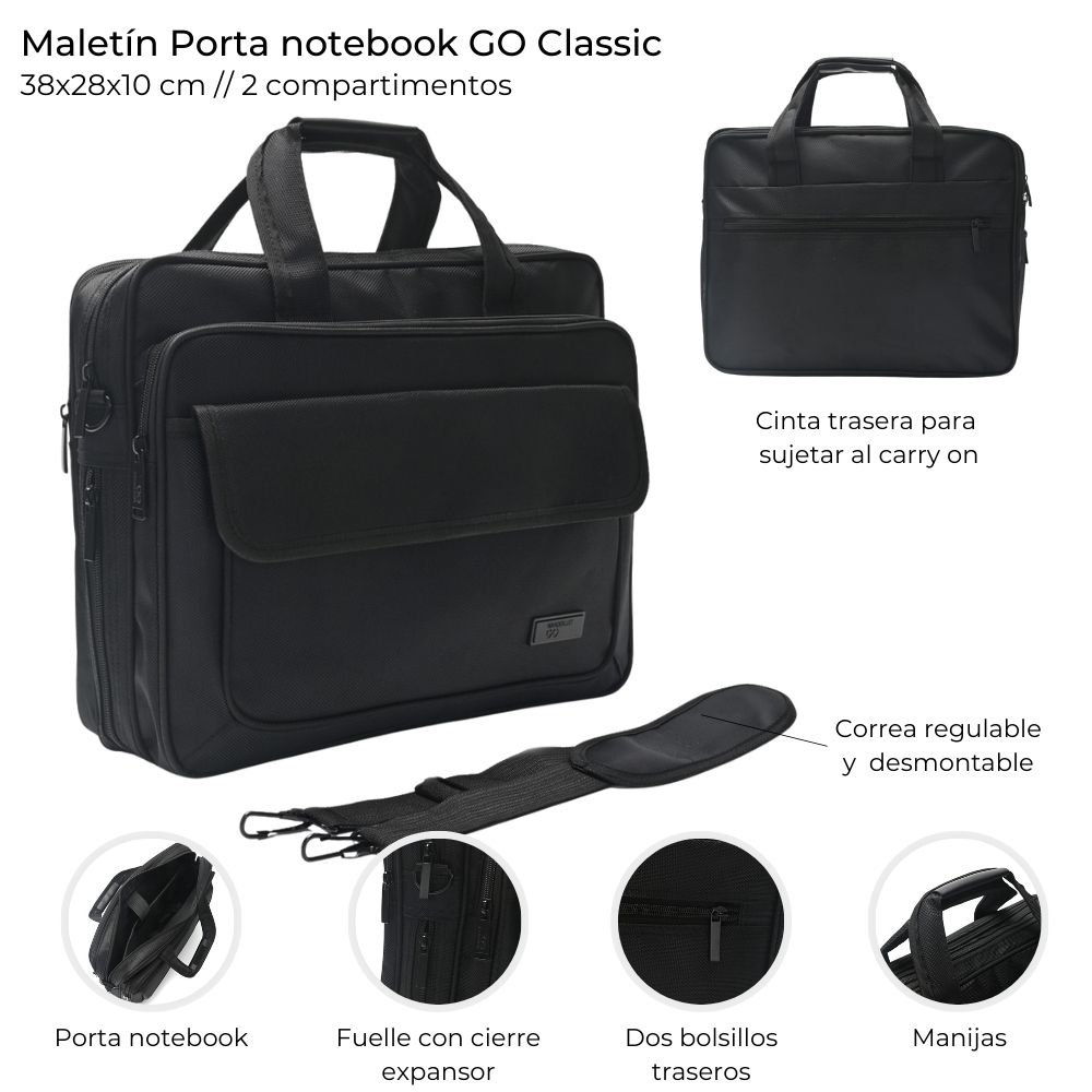 MALETIN GO CLASSIC 38*28*10 C/EXPANSOR