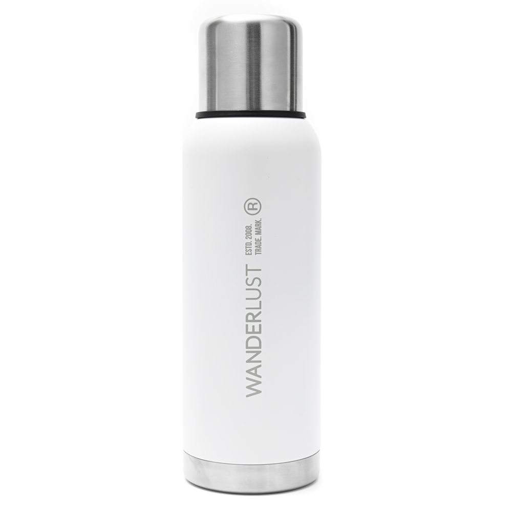 TERMO ACERO WANDERLUST BLANCO 1 LTRS S/MANIJA