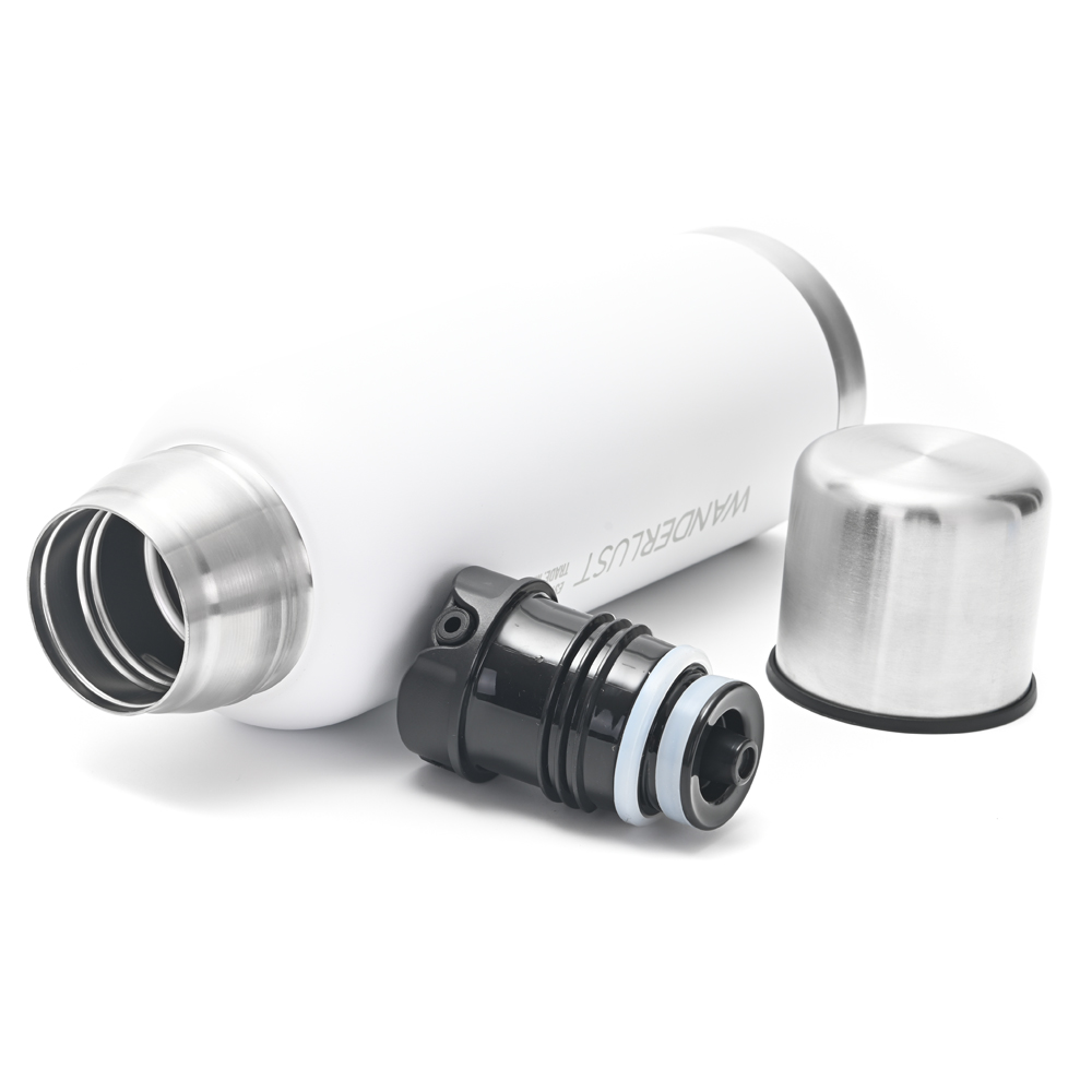 TERMO ACERO WANDERLUST BLANCO 1 LTRS S/MANIJA