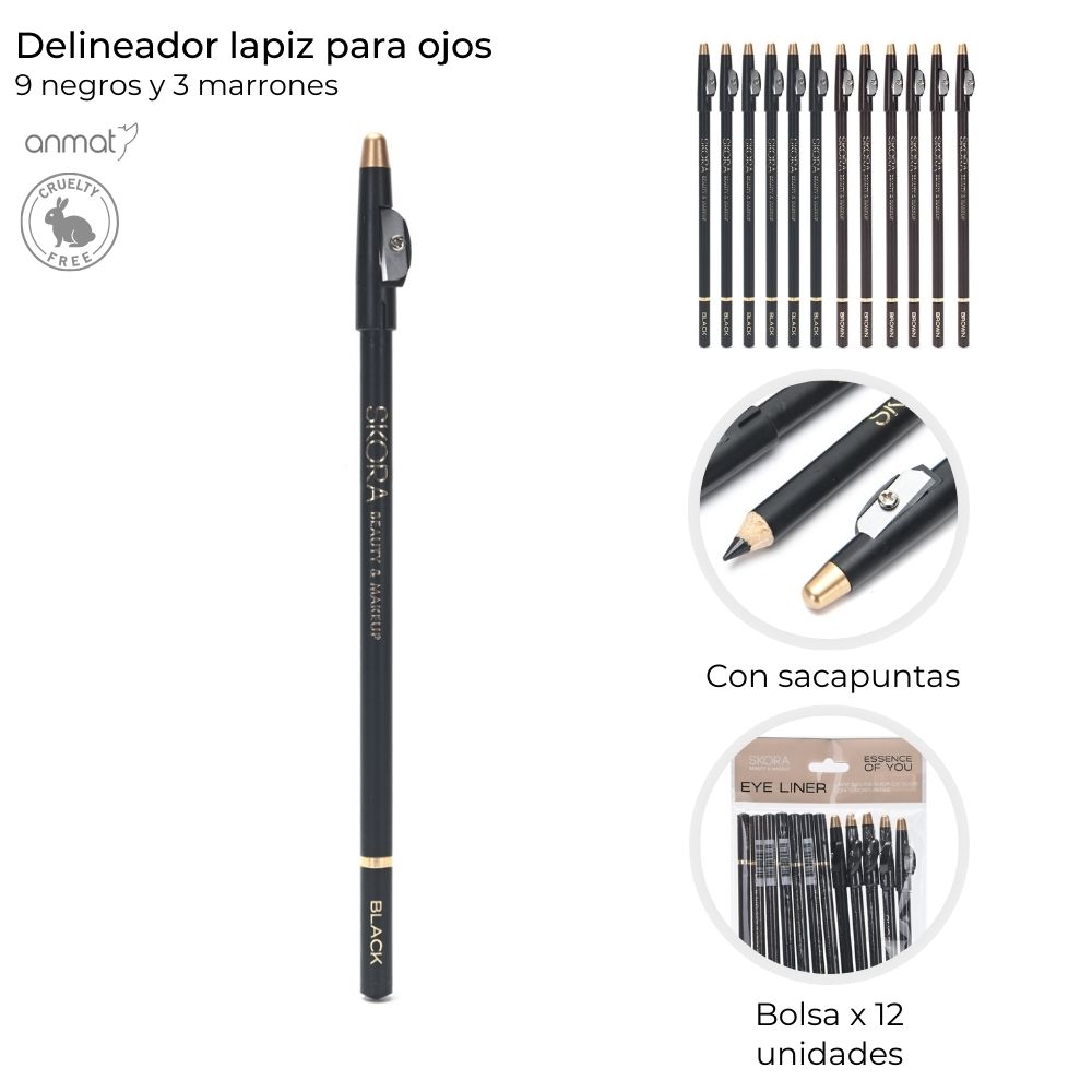 DELINEADOR LAPIZ PARA OJOS CON SACAPUNTAS