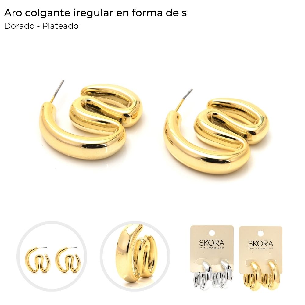 ARO ZIG ZAG INFLADA PASANTE X PAR