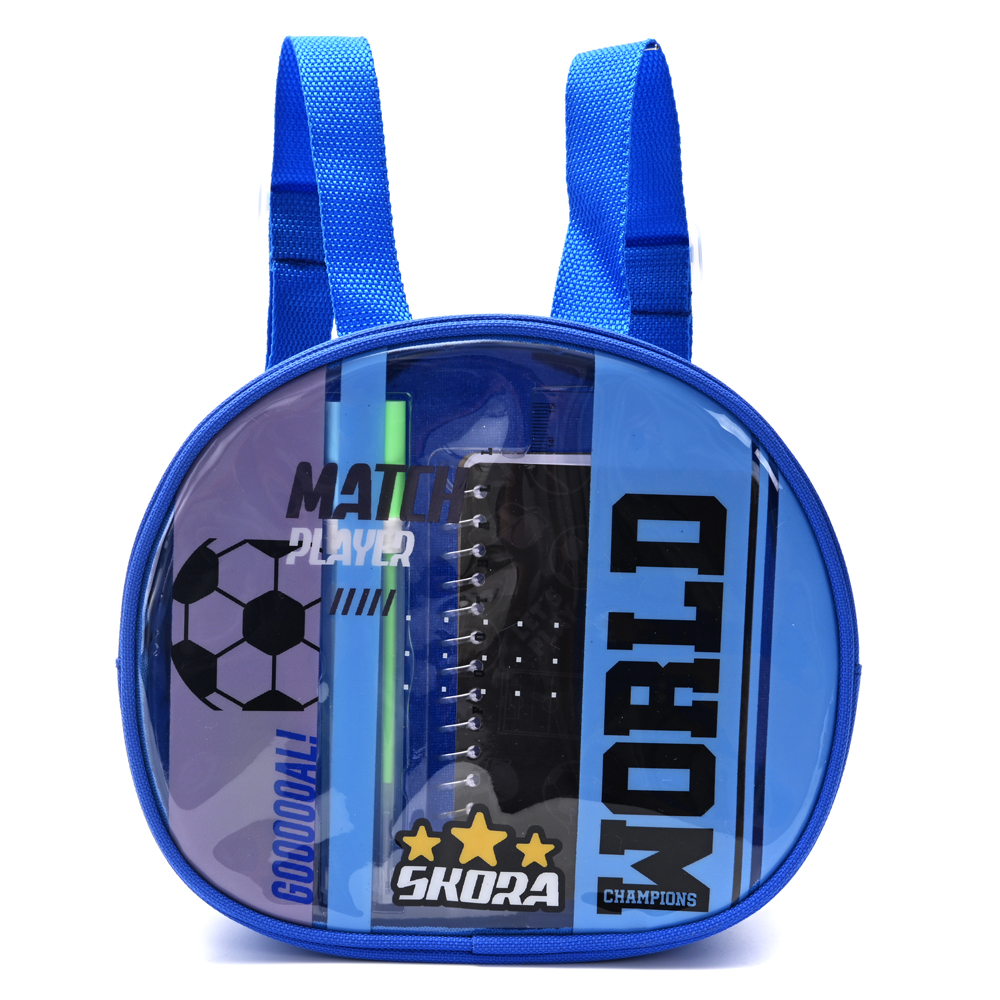 MOCHILA SKORA FUTBOL C/SET DE LIBRERIA 21*8*16