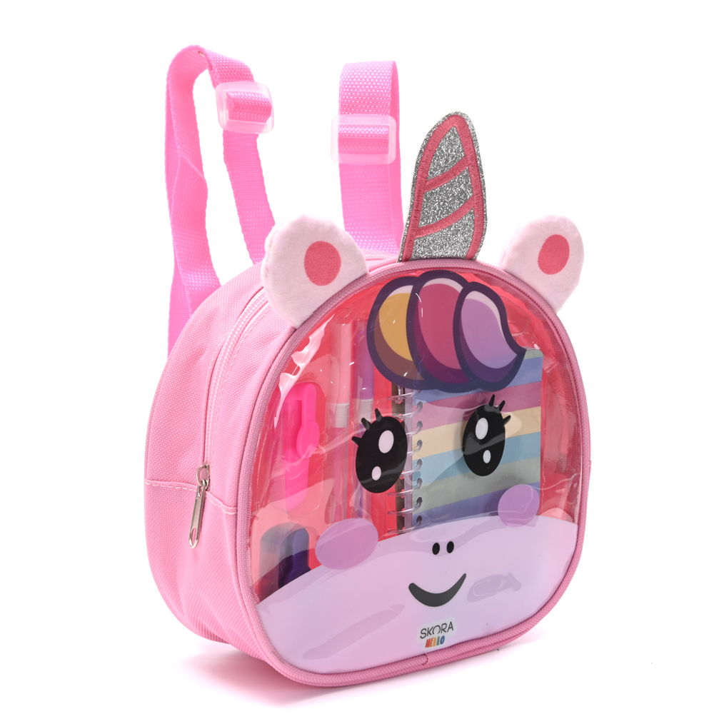 MOCHILA SKORA KAWAII C/SET DE LIBRERIA 21*8*16