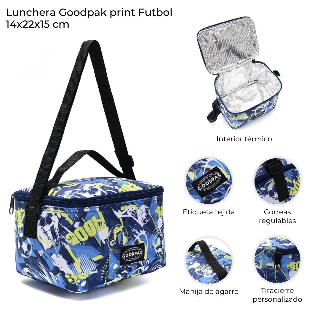 LUNCHERA GOODPAK FUTBOL 14*22*15