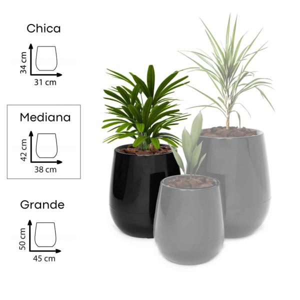 MACETA DECO UOVO AUTORRIEGO NRO 2 42*38