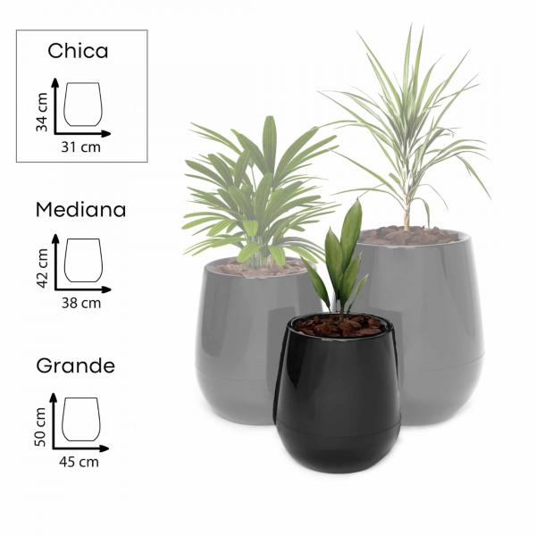 MACETA DECO UOVO AUTORRIEGO NRO 1 34*31