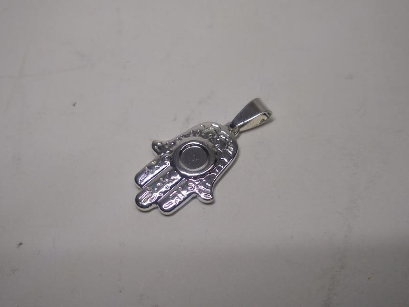 DIJE A.BCO MANO FATIMA 30MM