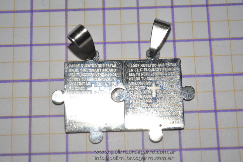 DIJE ACERO QUIR DOBLE PADRE NUESTRO