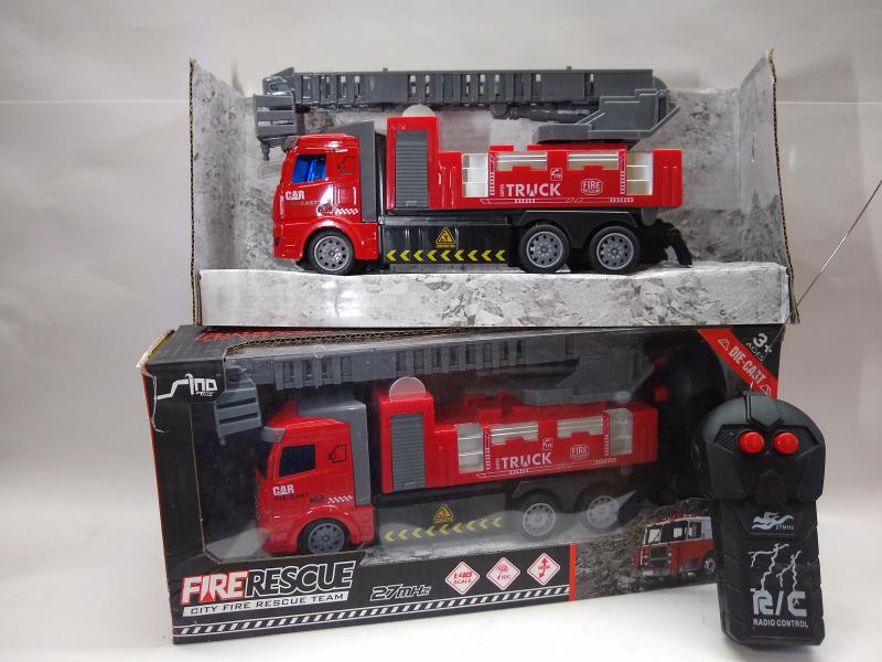 CAMIOIN  BOMBERO ESCALERA C/CONTROL 29X13CM