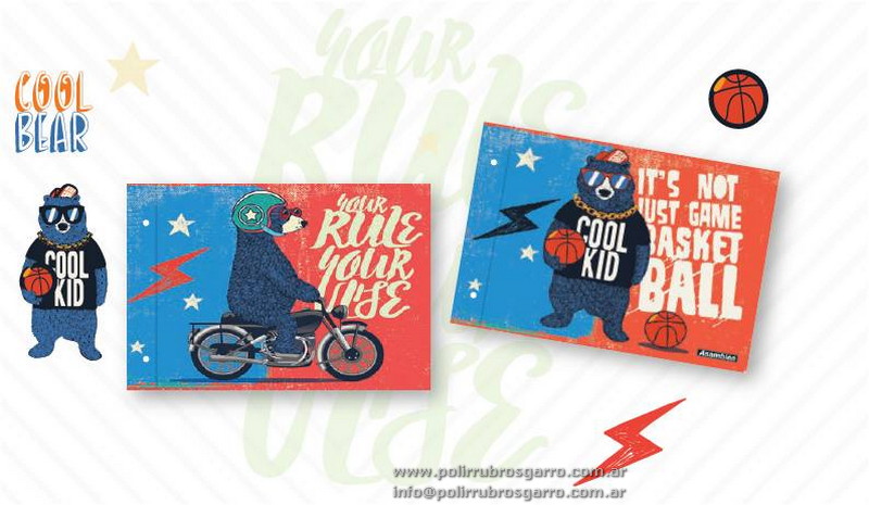 CARPETA C/CORDON Nº 5 COOL BEAR