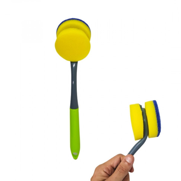 ESPONJA C/MANGO PLAST 28CM