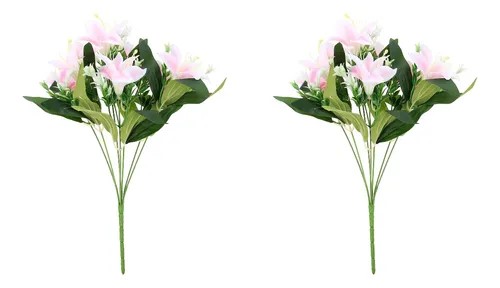 RAMO X 7 FLORES TIPO LIRIO/ASTROMELIAS 31 CM