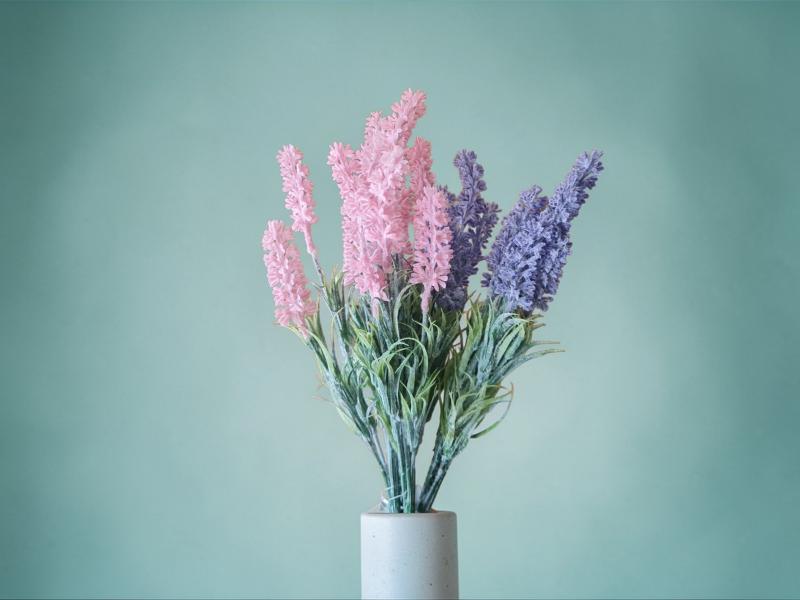 RAMO X 7 TIPO LAVANDAS C/POLVO 34 CM