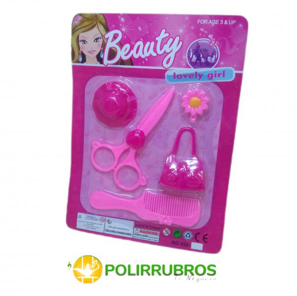 SET DE BELLEZA TIJERA/PEINE 5 ACC 19X25CM