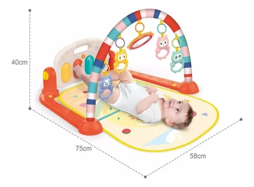 BEBE* GIMNASIO INTERACTIVO C/PIANO 75*58CM