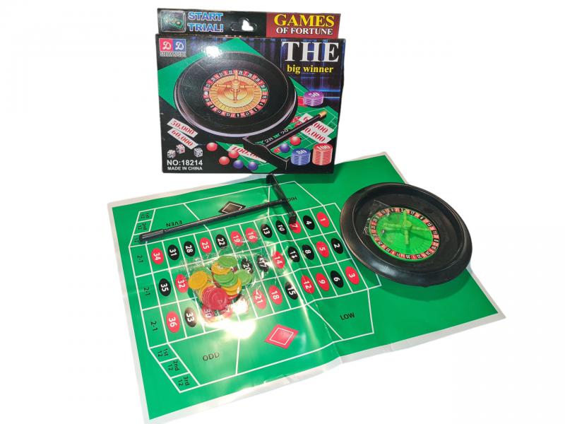 RULETA C/ PAÑO FICHAS 19X21CM