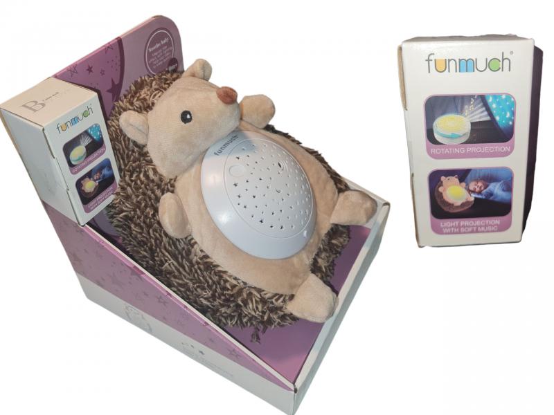 PELUCHE ERIZO PROYECTOR 22X20CM(PARA BEBE)