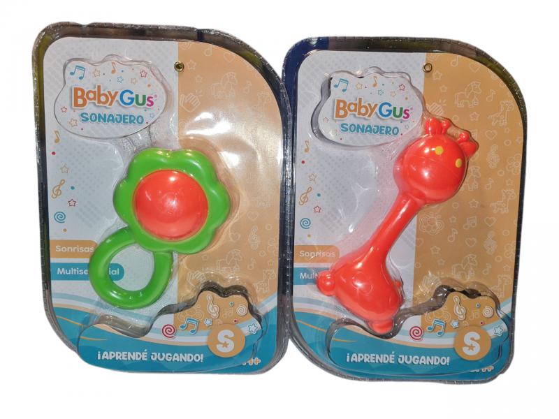 SONAJERO JIRAFA/FLOR 20X15CM