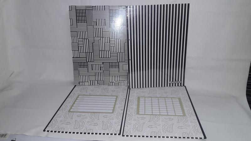 CARPETA A4 TAPAS BLACK & WHITE