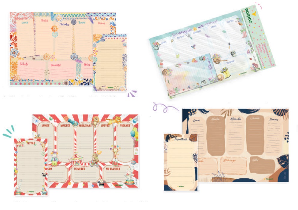 PLANIFICADOR MENSUAL IMAN A4 + ANOTADOR 17X10CM