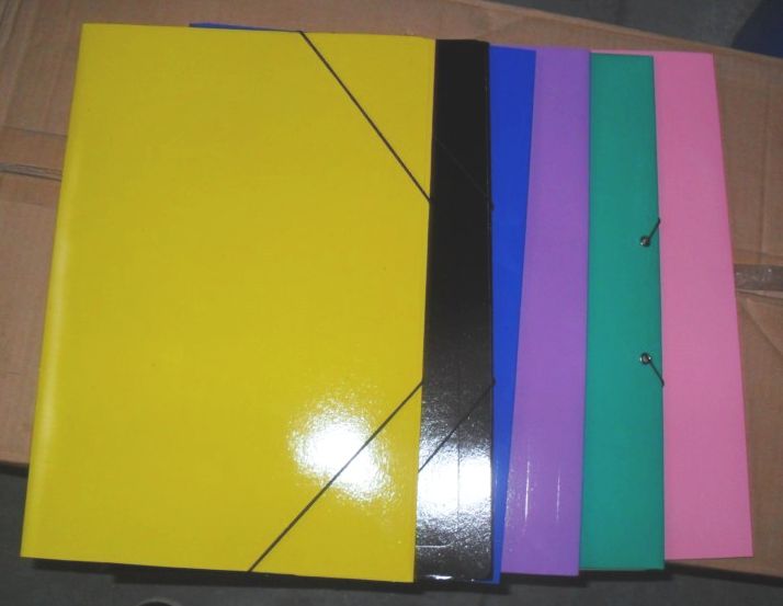 CARPETA 3 SOLAPAS OFICIO COLOR CON ELASTICO