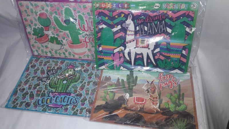 ROMPECABEZA CACTUS Y LLAMAS X 48 PIEZAS 30X22CM