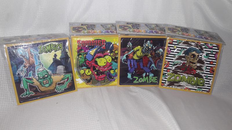 ROMPECABEZA ZOMBIES X 2 DE 4 PIEZAS 16X16CM