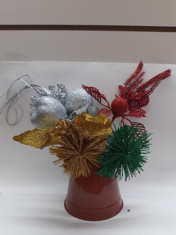 Ramillete 20cm en purpurina